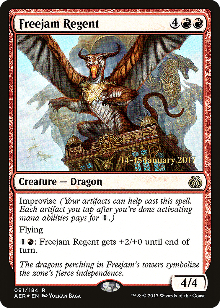 Freejam Regent (PRE-81S) - Aether Revolt Promos (Prerelease) Foil