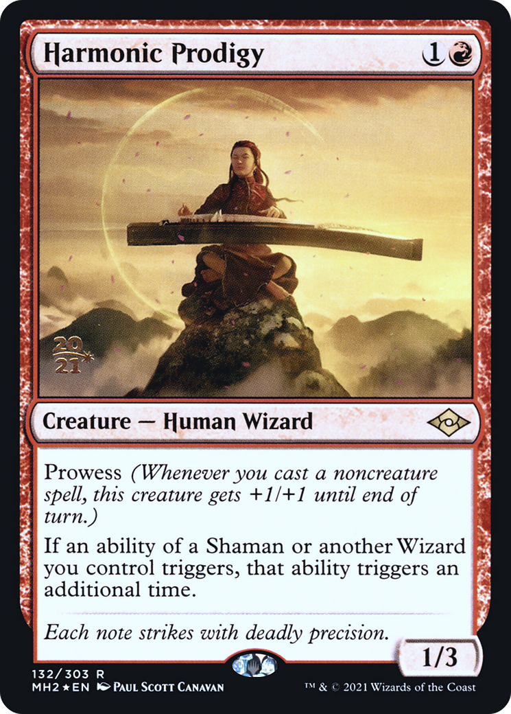 Harmonic Prodigy (PRE-132) - Modern Horizons 2 Promos (Prerelease) Foil