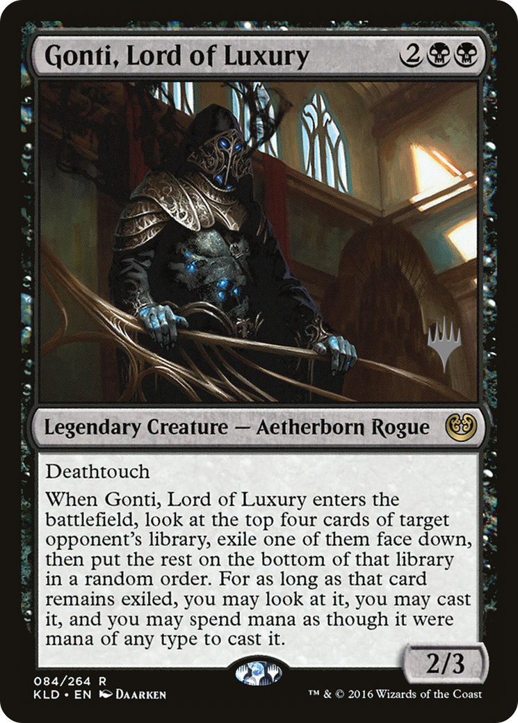 Gonti, Lord of Luxury (PPM21-84P) - Kaladesh Promos Foil (Promo Pack)