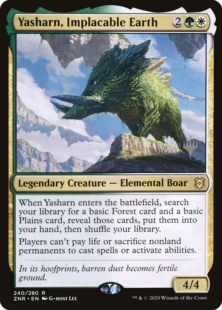 Yasharn, Implacable Earth (PPZNR-240P) - Zendikar Rising Promos (Promo Pack)