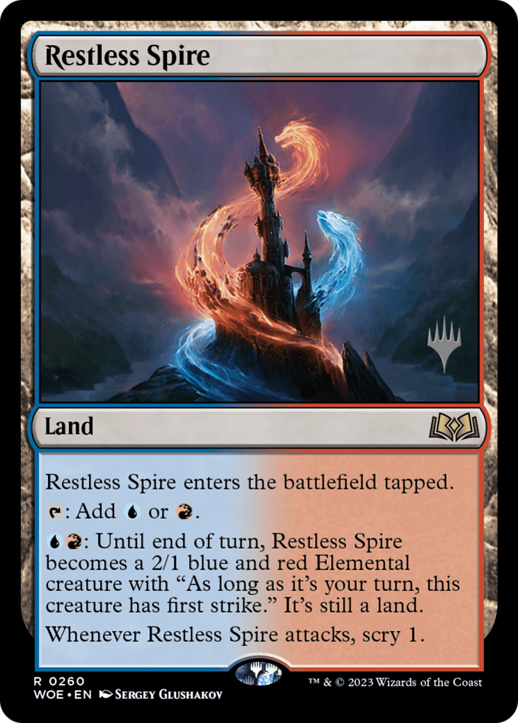 Restless Spire (PPWOE-260) - Wilds of Eldraine Promos (Promo Pack)
