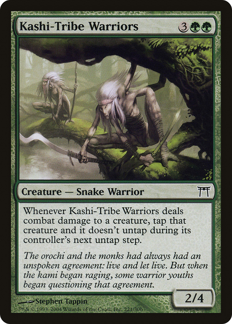 Kashi-Tribe Warriors (CHK-221) - Champions of Kamigawa