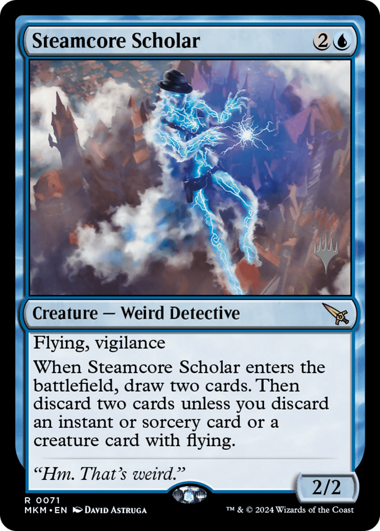 Steamcore Scholar (PPMKM-071) - Murders at Karlov Manor Promos (Promo Pack) Foil