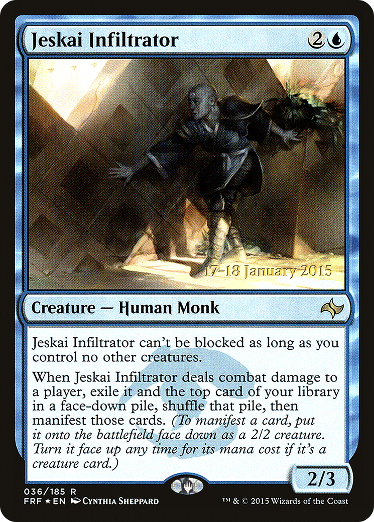 Jeskai Infiltrator (PRE-36S) - Fate Reforged Promos (Prerelease) Foil