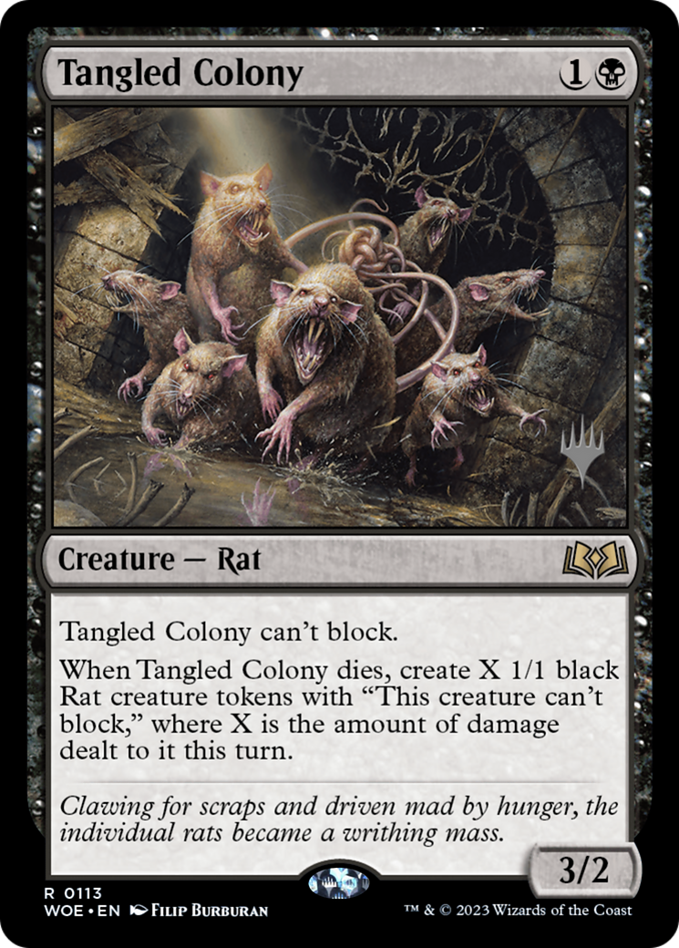 Tangled Colony (PPWOE-113P) - Wilds of Eldraine Promos (Promo Pack) Foil