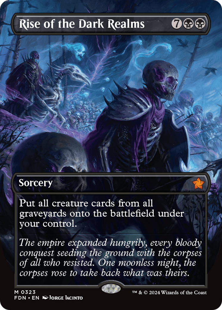 Rise of the Dark Realms (Borderless) (Borderless)(FDN-323) - Foundations Foil