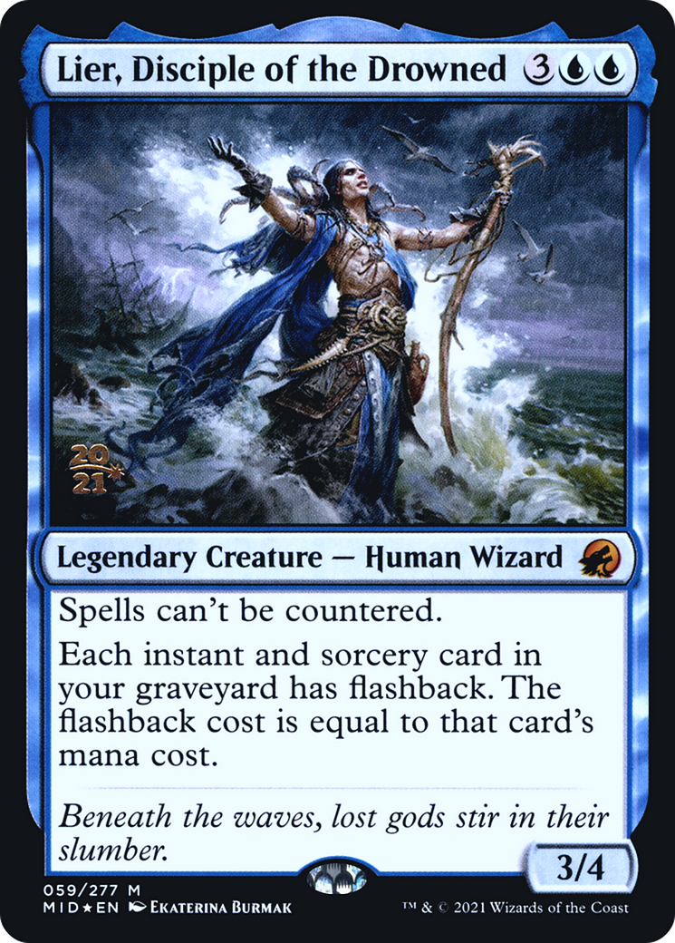 Lier, Disciple of the Drowned (PRE-059) - Innistrad: Midnight Hunt Promos Foil