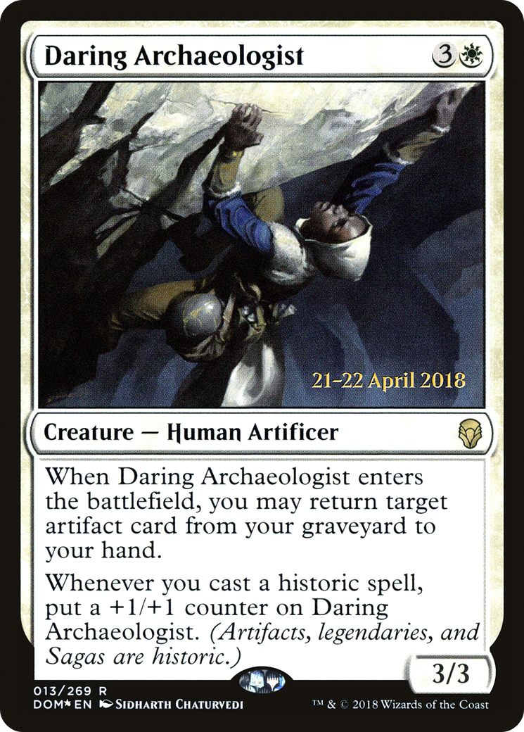 Daring Archaeologist (PRE-13S) - Dominaria Promos (Prerelease) Foil
