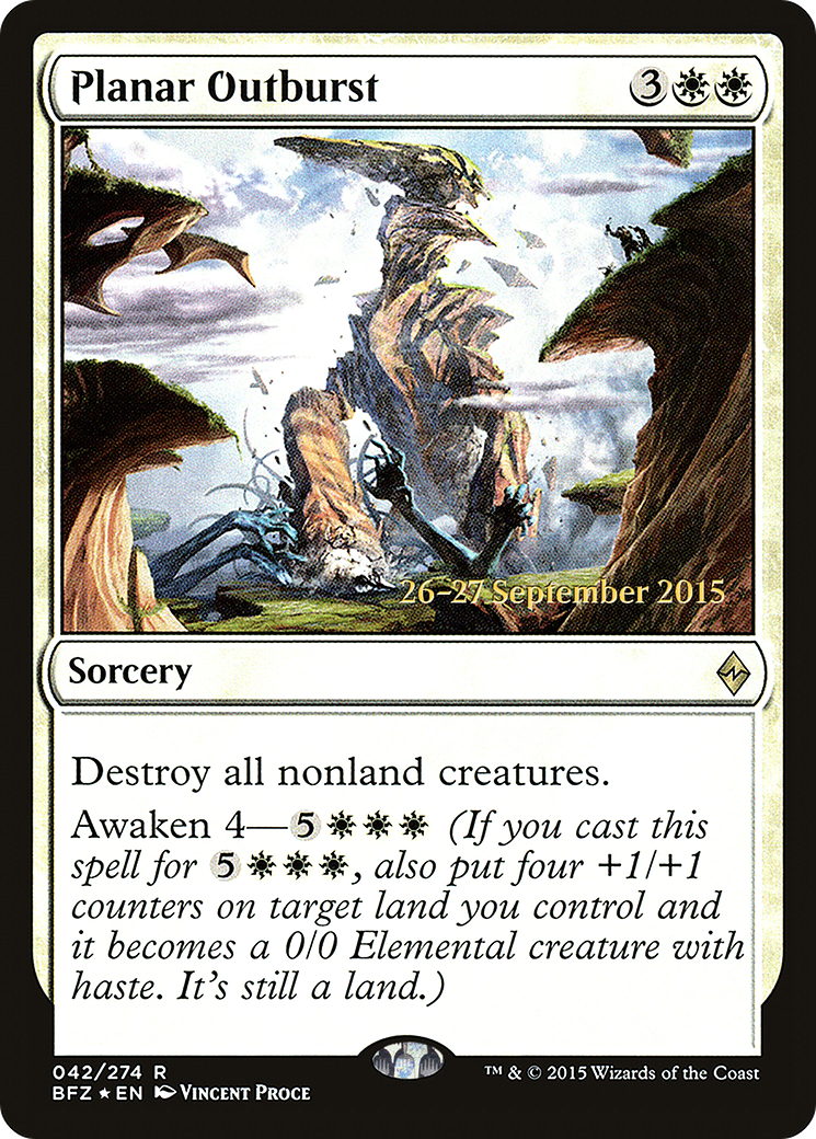 Planar Outburst (PRE-42S) - Battle for Zendikar Promos (Prerelease) Foil