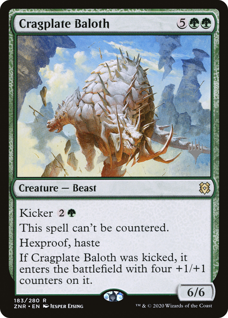 Cragplate Baloth (PPZNR-183P) - Zendikar Rising Promos (Promo Pack) Foil