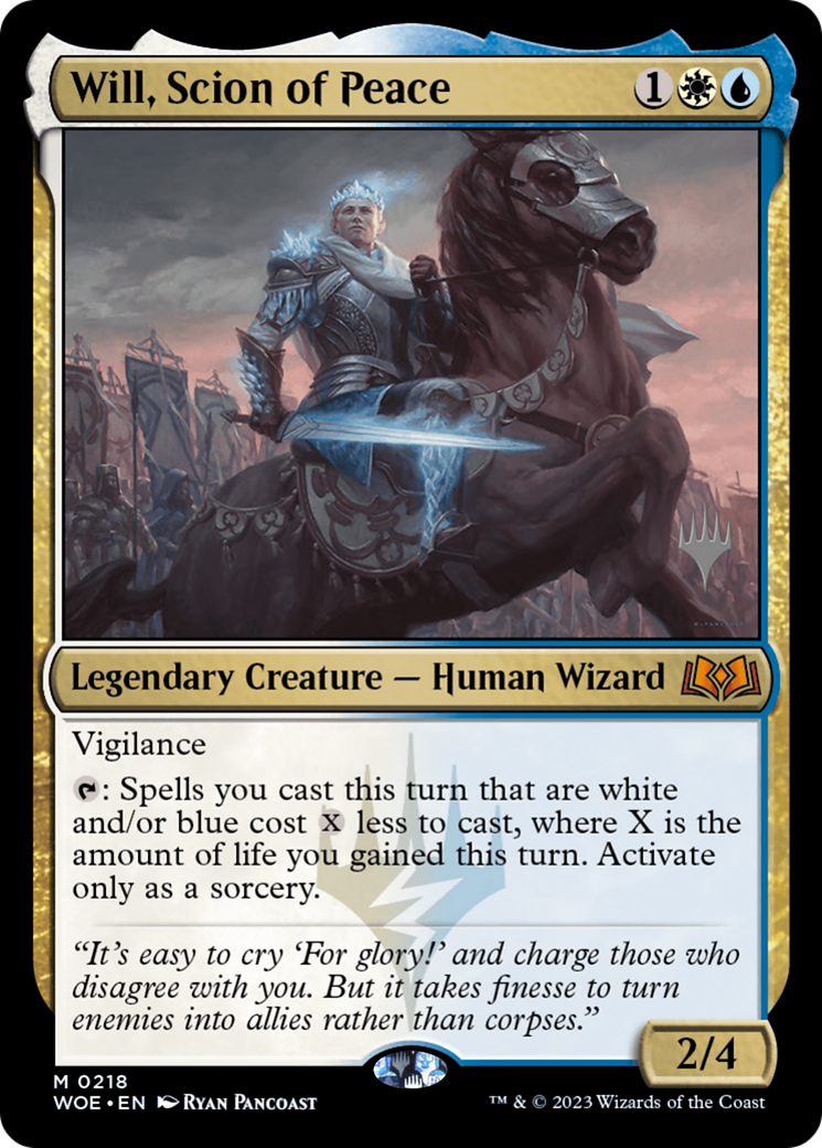 Will, Scion of Peace (PPWOE-218) - Wilds of Eldraine Promos (Promo Pack)