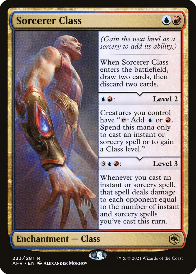 Sorcerer Class (PPAFR-233P) - Adventures in the Forgotten Realms Promos Foil (Promo Pack)