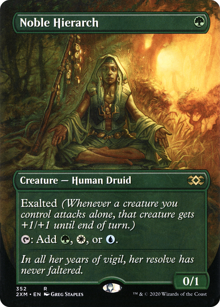 Noble Hierarch (Borderless)(2XM-352) - Double Masters Foil