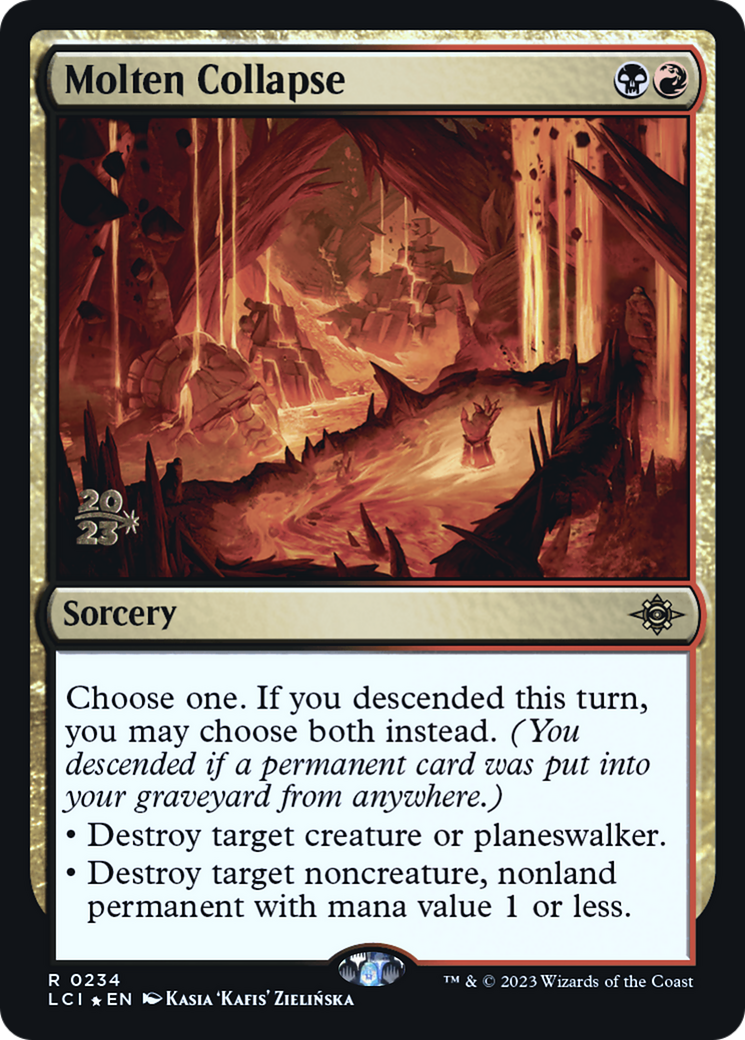 Molten Collapse (PRE-234) - The Lost Caverns of Ixalan Promos (Prerelease) Foil