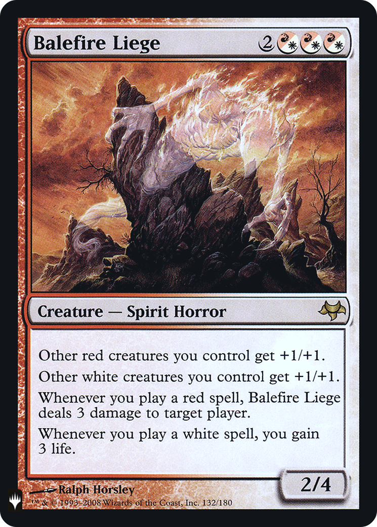 Balefire Liege (PLST-EVE-132) - The List Foil