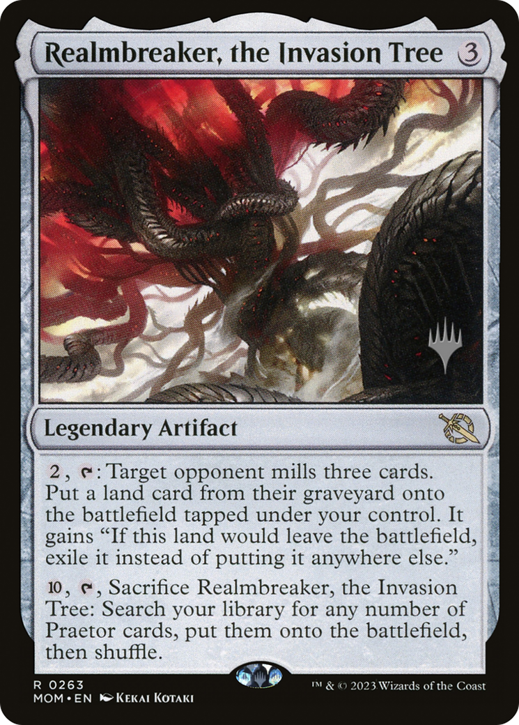 Realmbreaker, the Invasion Tree (PPMOM-263) - March of the Machine Promos Foil (Promo Pack)
