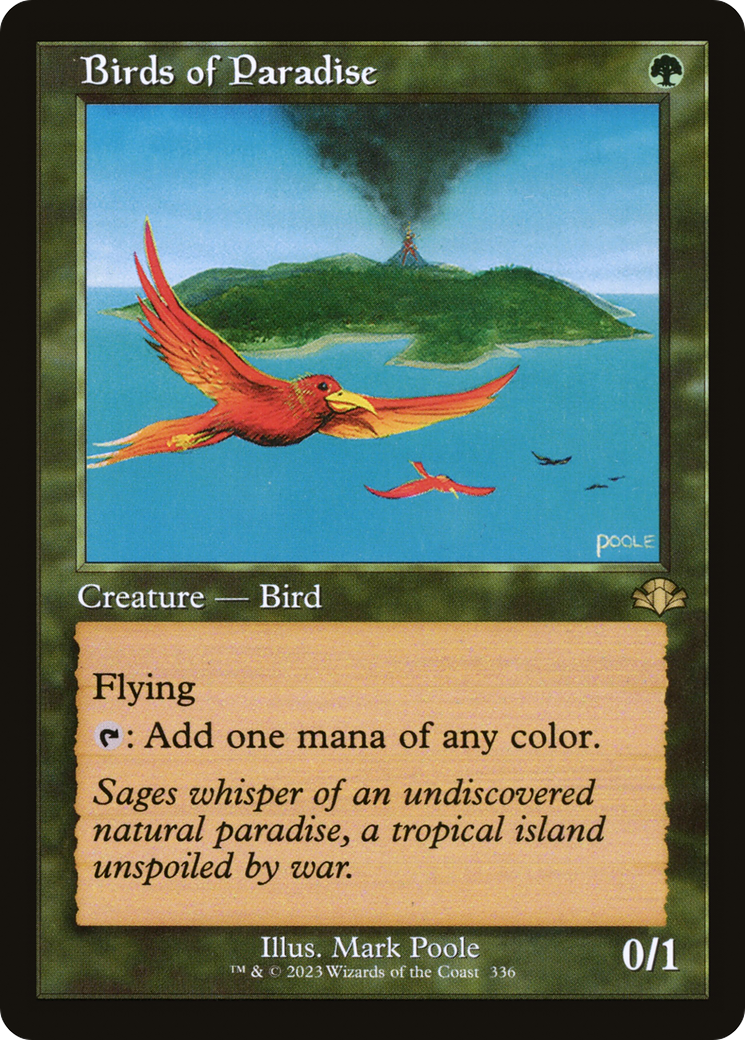 Birds of Paradise (Retro Frame) (DMR-336) - Dominaria Remastered Foil