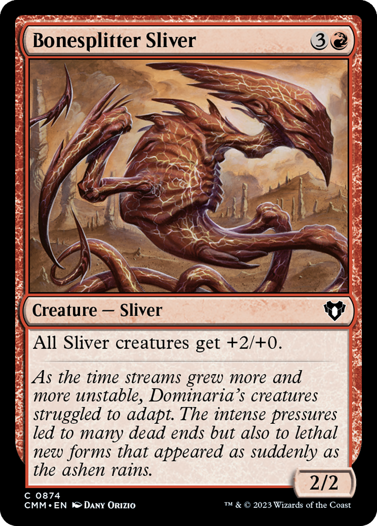 Bonesplitter Sliver (CMM-874) - Commander Masters