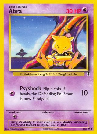 Abra 067/110 - Legendary Collection Reverse Holofoil - Common