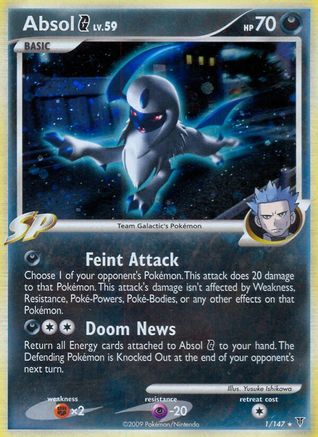 Absol G (1/147) - Supreme Victors Holofoil - Holo Rare