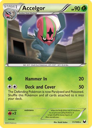 Accelgor 011 - Dark Explorers Normal - Rare