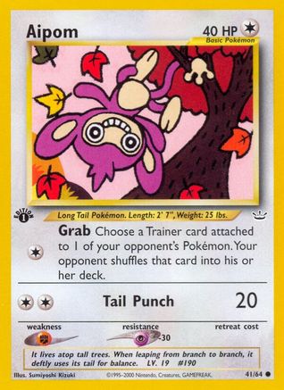 Aipom 041/064 - Neo Revelation 1st Edition - Common