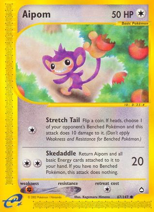 Aipom 067/147 - Aquapolis Normal - Common