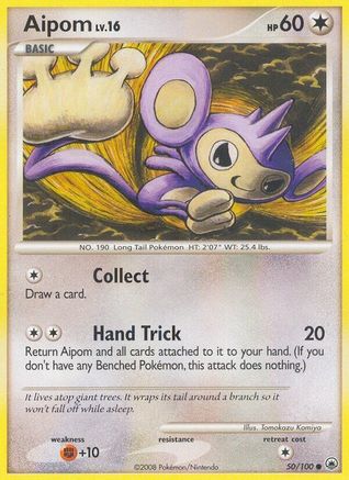 Aipom (50) - Majestic Dawn Reverse Holofoil - Common
