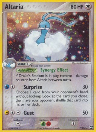 Altaria - 002/108 - Power Keepers Reverse Holofoil - Holo Rare