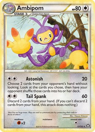 Ambipom - 013/102 - Triumphant Reverse Holofoil - Rare