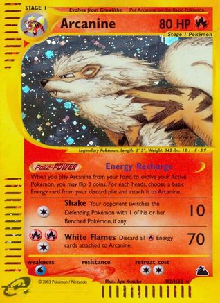 Arcanine (H2) 0H2 - Skyridge Holofoil - Holo Rare