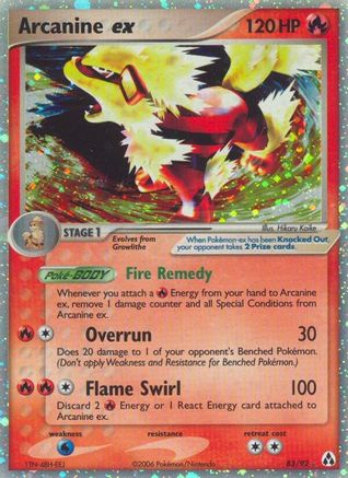 Arcanine ex 083 - Legend Maker Holofoil - Ultra Rare