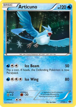Articuno 027/99 - Next Destinies Reverse Holofoil - Holo Rare