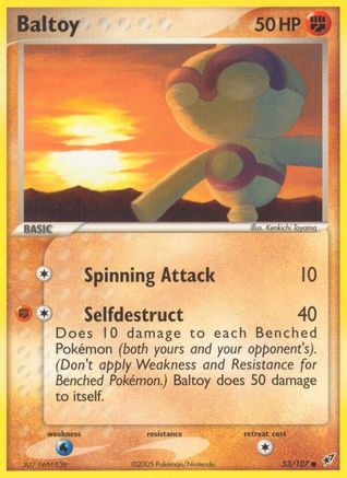 Baltoy 053/107 - Deoxys Normal - Common