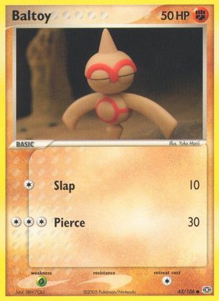 Baltoy (43/106) - Emerald - Common