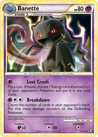 Banette - 014/102 - Triumphant Reverse Holofoil - Rare