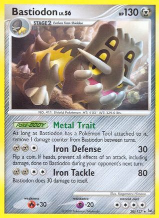 Bastiodon 020 - Platinum Normal - Rare