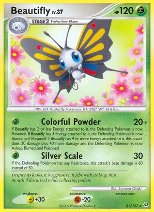 Beautifly 021 - Platinum Reverse Holofoil - Rare