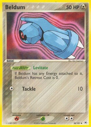 Beldum 028/101 - Hidden Legends Reverse Holofoil - Uncommon