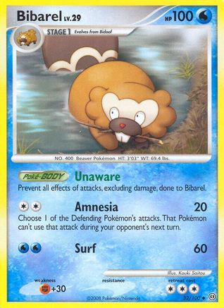 Bibarel - 032/100 - Stormfront Normal - Uncommon
