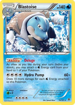 Blastoise (16/101) - Plasma Blast Reverse Holofoil - Holo Rare