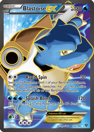 Blastoise EX (142 Full Art) 142 - XY Base Set Holofoil - Ultra Rare