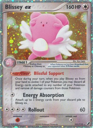 Blissey ex 101 - Unseen Forces Holofoil - Ultra Rare
