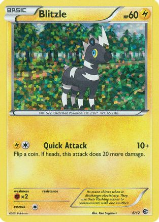 Blitzle (6/12) - McDonalds Promos 2011 Holofoil - Promo