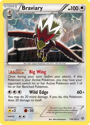 Braviary (116/135) - Plasma Storm - Rare