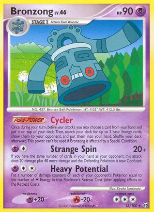 Bronzong - 013/100 - Stormfront Reverse Holofoil - Rare