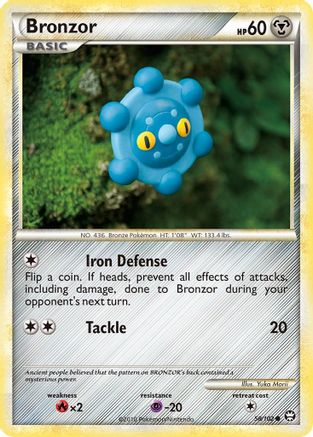 Bronzor - 058/102 - Triumphant Reverse Holofoil - Common