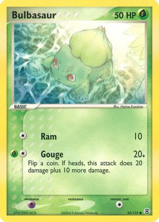 Bulbasaur - 055/112 - FireRed & LeafGreen Reverse Holofoil - Common