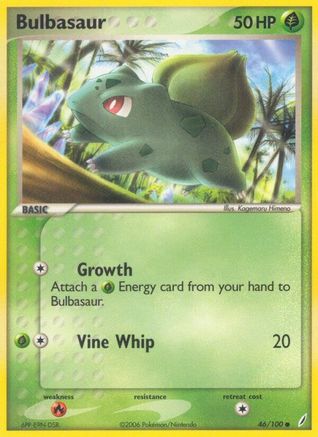 Bulbasaur - 046/100 - Crystal Guardians Normal - Common