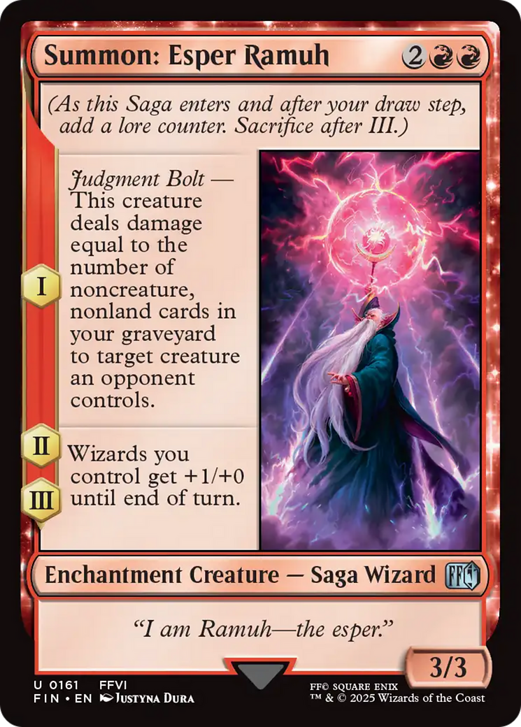 Summon: Esper Ramuh (FIN-161) - FINAL FANTASY Foil